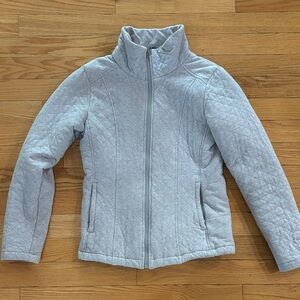 Women's Gray North Face Quilted Jacket